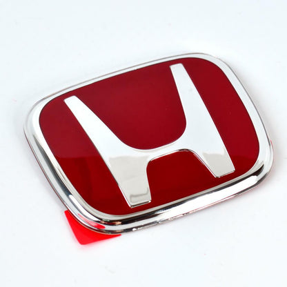 HONDA Genuine TYPE-R Front Rear Steering Red Black Chrome Premium Acrylic H Logo Emblem Made In Japan