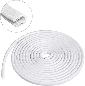 CarOxygen - U Shape Edge Trim Rubber Strip Seal Protector Car Door Guards (16 ft / 5 m)