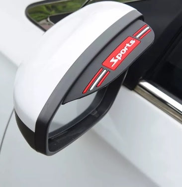2Pcs/Set Car Rearview Mirror Rain Eyebrow Universal Rain shield Guard Sun Visor Shadow Protectorï¼ˆSparcoï¼‰