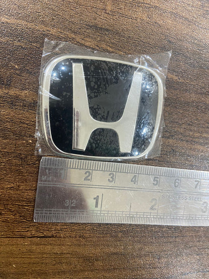 HONDA Genuine TYPE-R Front Rear Steering Red Black Chrome Premium Acrylic H Logo Emblem Made In Japan