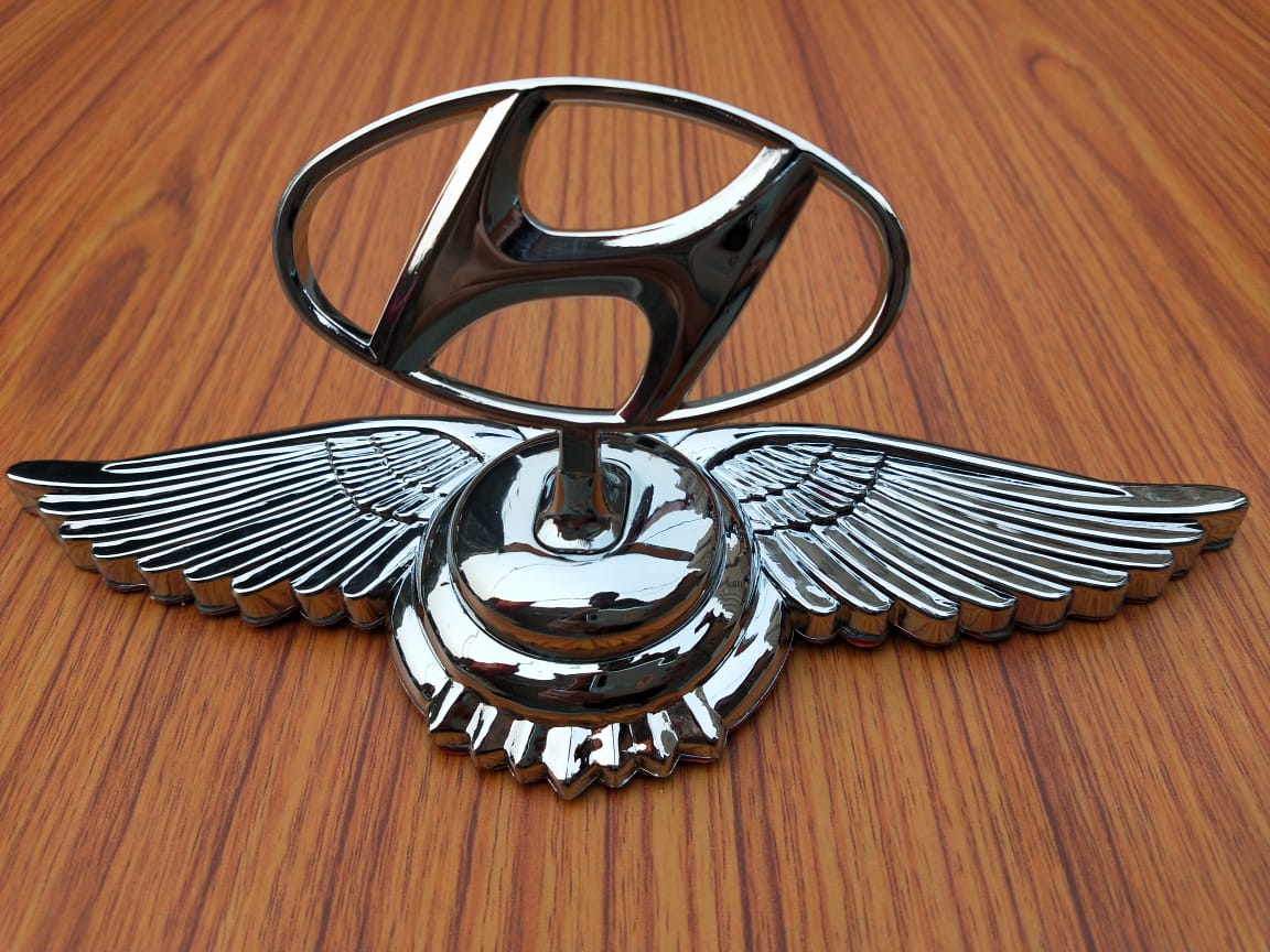 3D Laxury Chrome Metal Car Front Hood Ornament Car Bonnet Sticker Badge -Bonnet Emblem