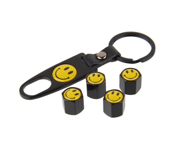 Premium Car Tyre Valve Cap Air Cap Car Tyre Valve Stem Cap Air Covers with Keychain for All Suzuki Cars