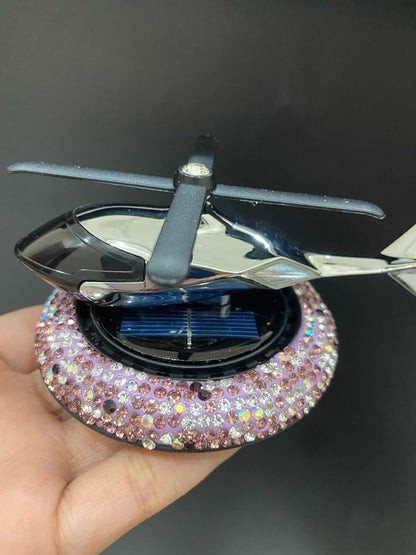 CarOxygen - VAAYU JET Plane Solar Car Air Freshener Natural Aromatherapy for Car Enthusiasts
