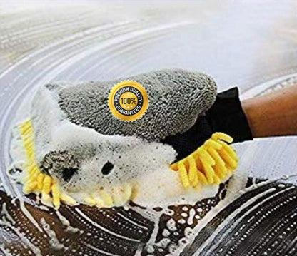 CarOxygen - Soft Microfiber Lint Free Car Cleaning Cloth Dual Layer Ultra Thick 800 GSM Absorbent Detailing Towel (Yellow OR Grey, 30x60cm, 1 PC)