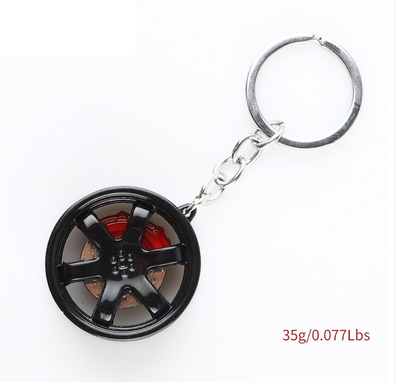 Hot RIM Car wheel Turbo keychain key ring with Brake discs Car Tire Wheel Keychain Auto Car Key Chain Keyring