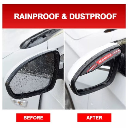 2Pcs/Set Car Rearview Mirror Rain Eyebrow Universal Rain shield Guard Sun Visor Shadow Protectorï¼ˆSparcoï¼‰