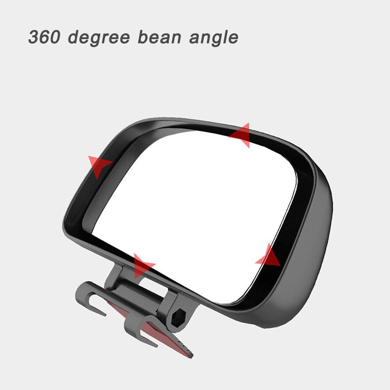  Ampper Rectangle Blind Spot Mirror, 360 Degree HD Glass and ABS  Housing Convex Wide Angle Rearview Mirror for Universal Car Fit (Pack of 2)  : Automotive