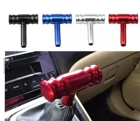 Automatic Gear Shift Knob Universal Car Shifter Lever Trd Aircraft Joystick T-Handle Hammer Handle Glossy Aluminum Alloy