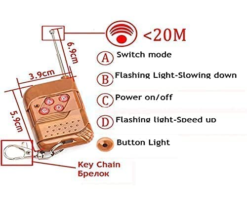 4-4-led remote control police light