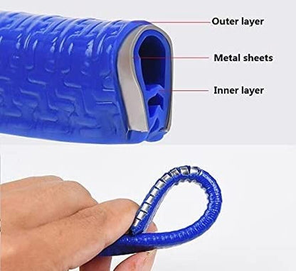 CarOxygen - U Shape Edge Trim Rubber Strip Seal Protector Car Door Guards (16 ft / 5 m)