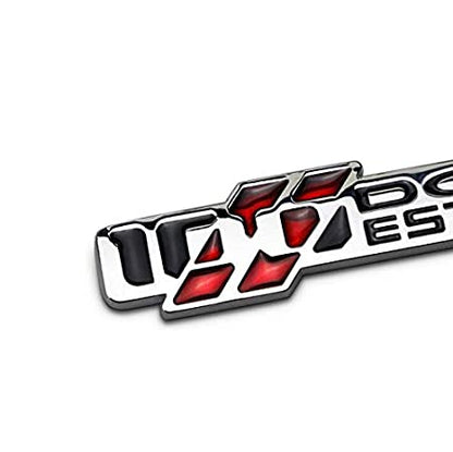 CarOxygen Dodge Anniversary Logo Chrome Colour 3D Metal Chrome Grille Badge Car Decal Logo Badge for SUVâ€™S.