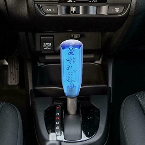 Gear Stick Knobs Crystal Car Manual Crystal Transparent Bubble Gear Shift Knob Gear Shifter Head (20CM, Manual, Yellow)