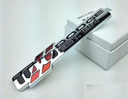 CarOxygen Dodge Anniversary Logo Chrome Colour 3D Metal Chrome Grille Badge Car Decal Logo Badge for SUVâ€™S.