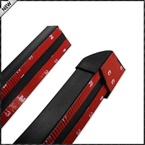 Samurai Universal Rear Trunk Spoiler Wing Lip with 3M Tape, 1.5M X 35MM, Car Modification Accessories (Carbon Black)