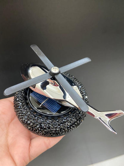 CarOxygen - VAAYU JET Plane Solar Car Air Freshener Natural Aromatherapy for Car Enthusiasts