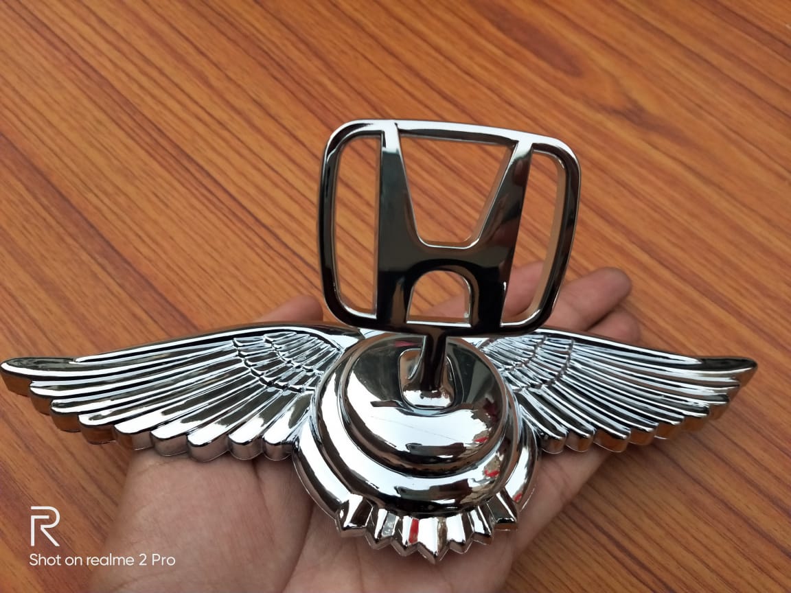 3D Laxury Chrome Metal Car Front Hood Ornament Car Bonnet Sticker Badge -Bonnet Emblem