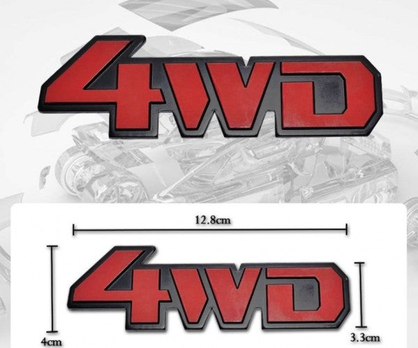 CarOxygen 4WD Emblem Badge car for SUV Decoration 3D Design Label Stickers Universal