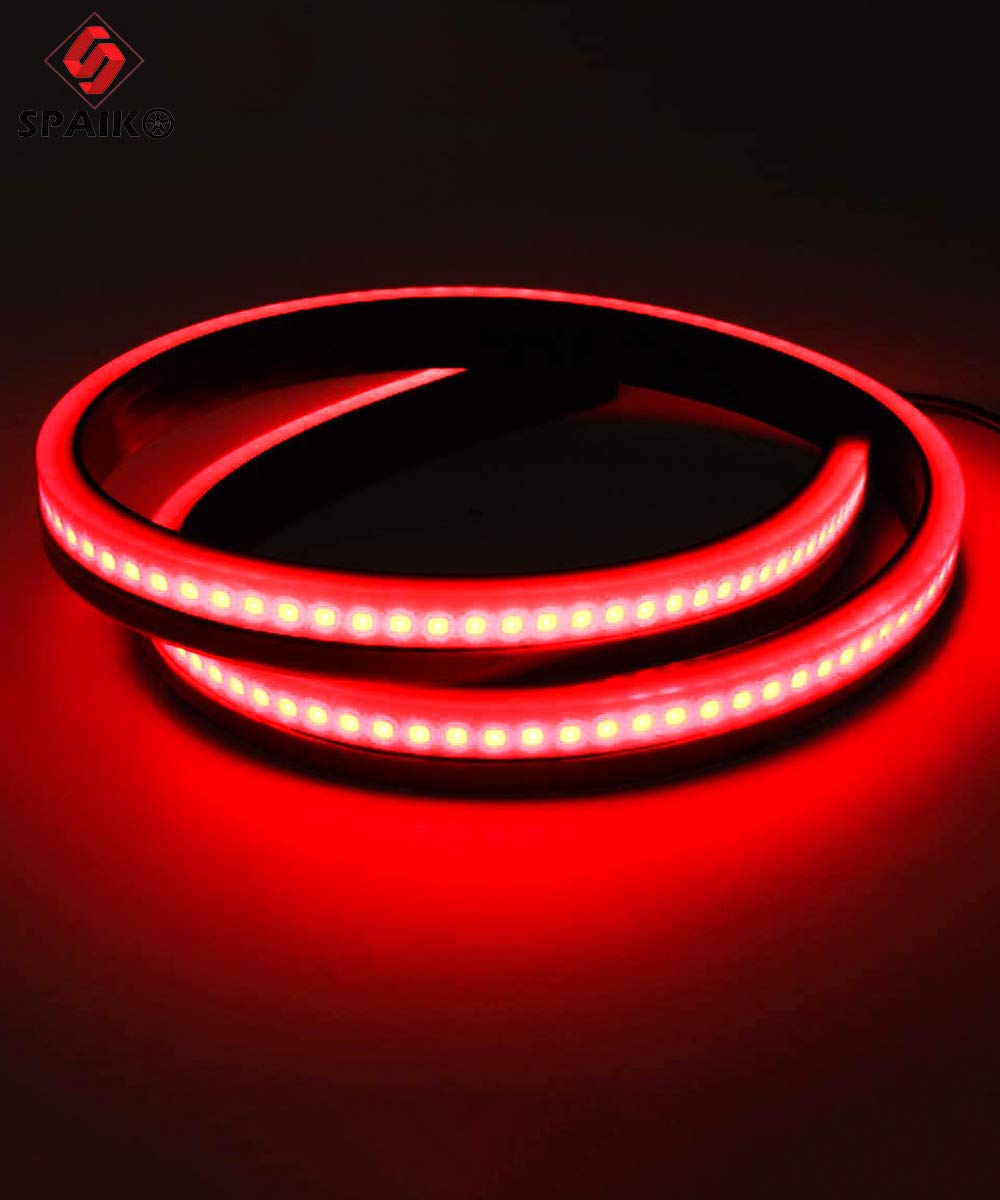 Car Oxygen - Rear Windshield Brake Strip LED Warning Light for All Cars - 90CM, Transparent Red