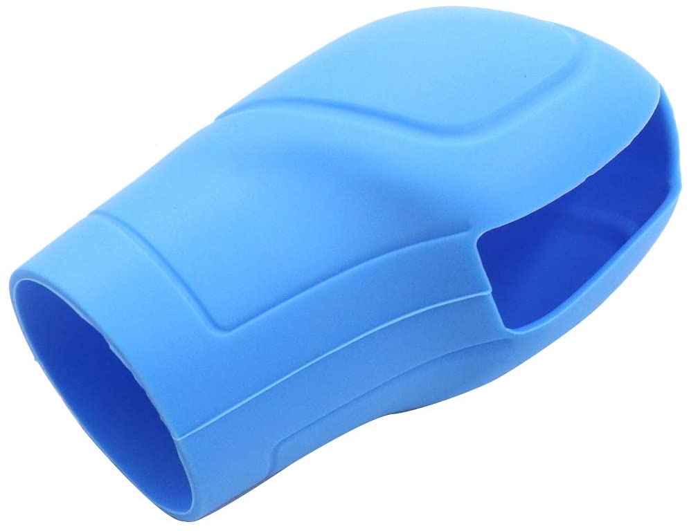 CarOxygen Universal Elastic Silicone Car Automatic Gear Shift Knob Cover Car Protector (Blue)