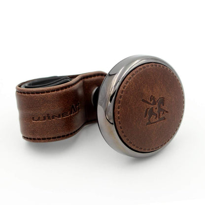 CarOxygen - BlackSuit Leather Power Handle Knob Steering Wheel Knob