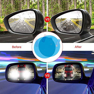 CarOxygen - Car Mirror Waterproof Film Anti Fog Film for Car Mirror Rain Proof Film, All Vehicles