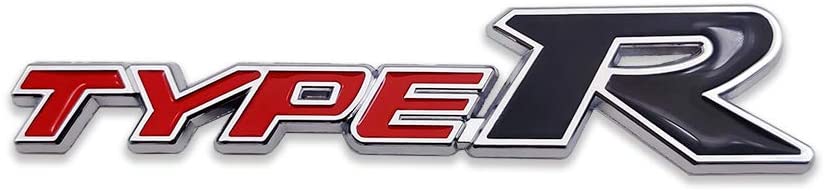 CarOxygen 3D Letter Metal Emblem TYPE R Badge (Black Red) - caroxygen