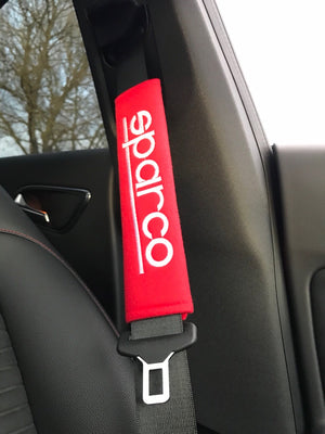 Car Oxygen - Sparco Car Seat Belt Shoulder Pads (Pack of 2)