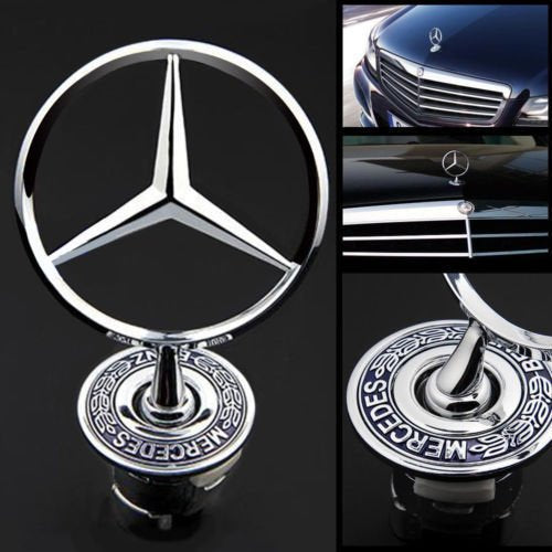 3D Laxury Chrome Metal Car Front Hood Ornament Car Bonnet Sticker Badge -Bonnet Emblem