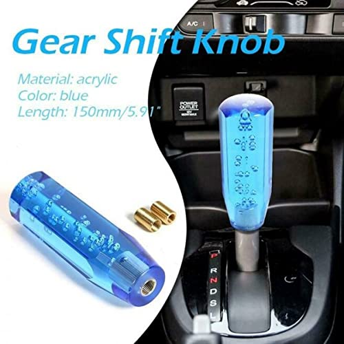 Gear Stick Knobs Crystal Car Manual Crystal Transparent Bubble Gear Shift Knob Gear Shifter Head (20CM, Manual, Yellow)