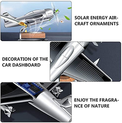 CarOxygen - Solar Car Perfume and Air Freshener Solar Plane with Fragrance for Car