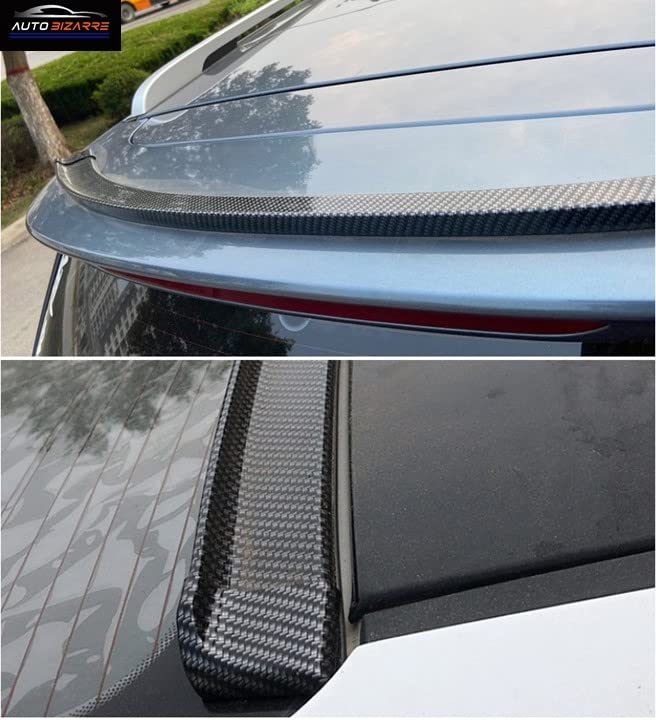 Samurai Universal Rear Trunk Spoiler Wing Lip with 3M Tape, 1.5M X 35MM, Car Modification Accessories (Carbon Black)