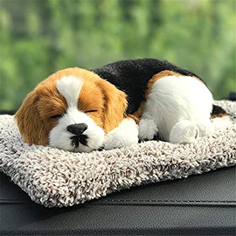 Car Oxygen - Car Interior Decoration Dog Decor Car Ornament ABS Sleeping Dog Toy Auto Dashboard Ornaments