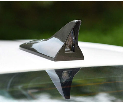 Solar Powered Car Shark Fin Antenna LED Warning Flash Strobe Tail Light Led Flash Warning Light Tail Lights (Multi colour)
