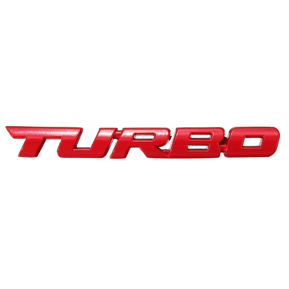 CarOxygen - 3D Turbo Silver Badge Emblem Sticker Decal for All Car /Sticker for All Cars (1 pcs)