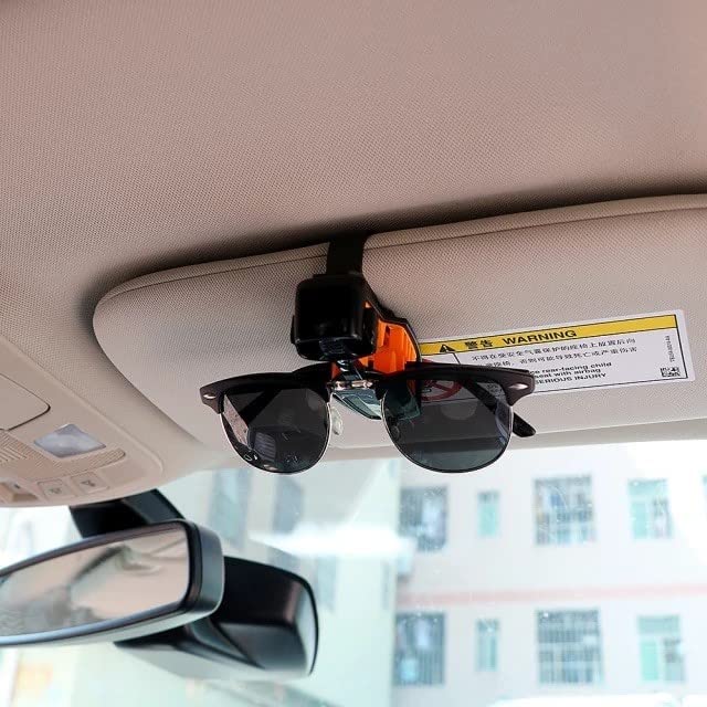 Car Sun Visor Glasses Frame Clamp Soft Glue Protective Multi-Positioned Sunglasses Universal Clip Holder