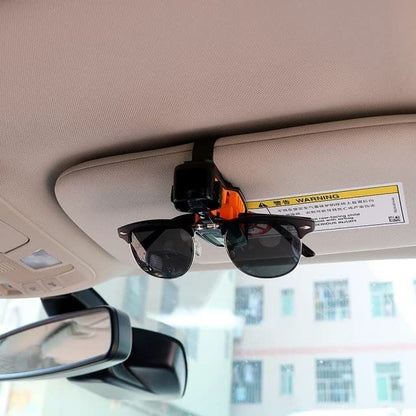 Car Sun Visor Glasses Frame Clamp Soft Glue Protective Multi-Positioned Sunglasses Universal Clip Holder