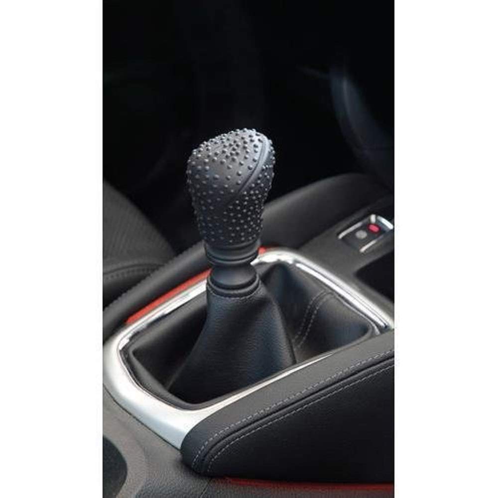 Silicone Nonslip Car Gear Knob Cover / Gear Shift Knob Cover Coller Oval (Black)