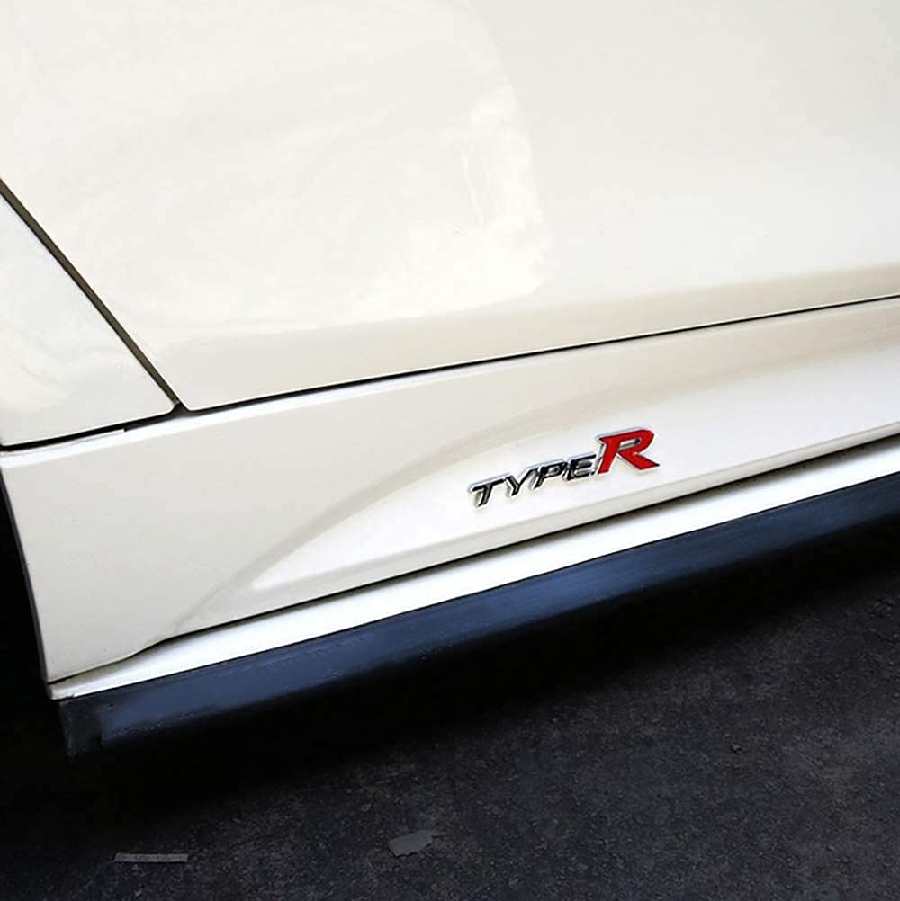 CarOxygen 3D Letter Metal Emblem TYPE R Badge (Black Red) - caroxygen