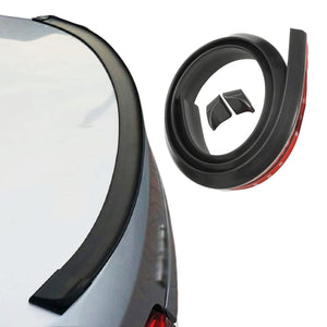 Samurai Universal Rear Trunk Spoiler Wing Lip with 3M Tape, 1.5M X 35MM, Car Modification Accessories (Carbon Black)