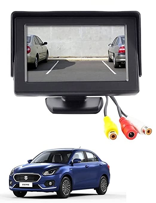 Car Monitor for Parking Display 4.3-inch TFT LCD Rear View Screen Desktop for Maruti Swift Dzire