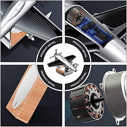 CarOxygen - Solar Car Perfume and Air Freshener Solar Plane with Fragrance for Car