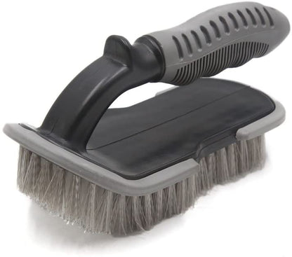 CarOxygen - Brush Tire Cleaning Brush for Car Wheel Hub, Tire Rim Scrub, Car Truck Motorcycle Bike Washing Cleaning Tool (Set of 2 Pcs)