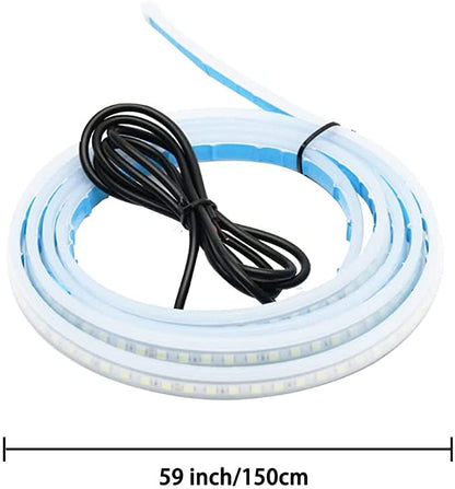 Car Led Lights Exterior Car Hood Light Strip 46 inch (1.8M) Multicolors 12V 108 LEDs Daytime Running Light for SUV, Truck, APP & Remote Control Car Engine Cover Decoration Headlight 1Pcs