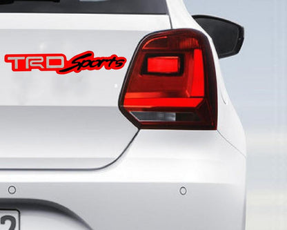 TRD SPORTS WHITE RED+BLACK METAL PERFORMANCE EMBLEM STICKER 3D CAR HOLD VEHICLE-GRILL BADGE LOGO STICKER