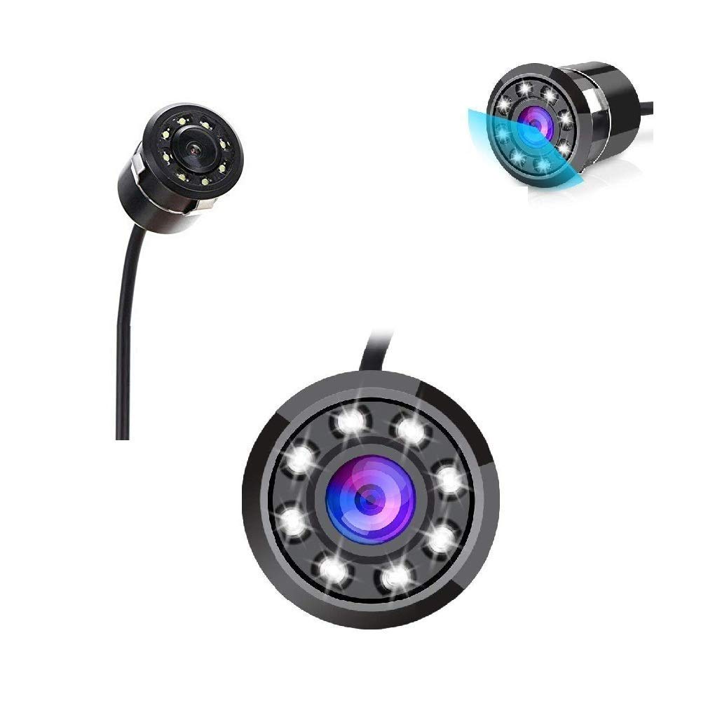 Car Oxygen - Car Rear View Reverse Parking Camera with 8 LED Waterproof 170 Degree Wide Angle Night Vision for All Cars