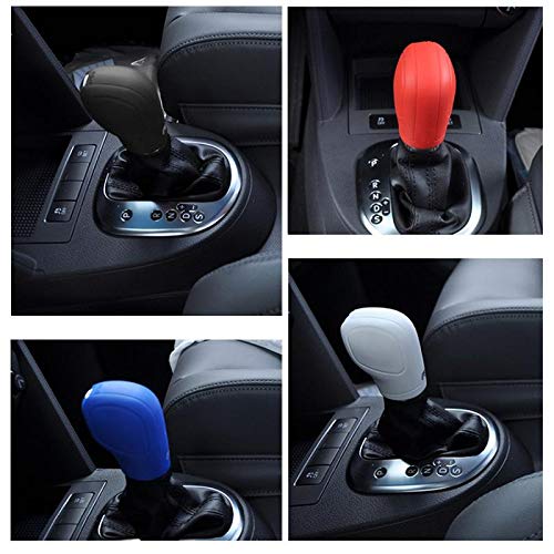 CarOxygen Universal Elastic Silicone Car Automatic Gear Shift Knob Cover Car Protector (Blue)