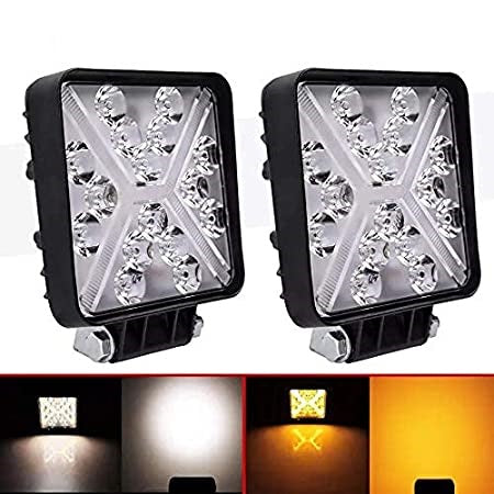 Car Oxygen Led Work Light for Car/Jeep/SUV/Bike/Tractor 12 Volt White Flood Beam (ASIA2065)