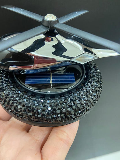 CarOxygen - VAAYU JET Plane Solar Car Air Freshener Natural Aromatherapy for Car Enthusiasts