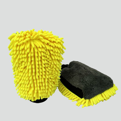 Microfiber Chenille & Glass Cloth Mitt, 1 Piece 800 GSM , Multi-Purpose Super Absorbent and Perfect Wash Clean with Lint-Scratch Free Cars, Window, Kitchen, Home Dusting!