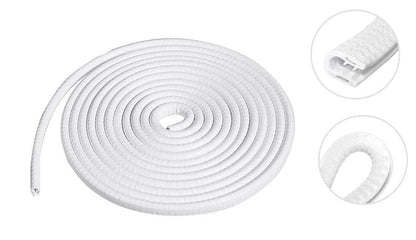CarOxygen - U Shape Edge Trim Rubber Strip Seal Protector Car Door Guards (16 ft / 5 m)